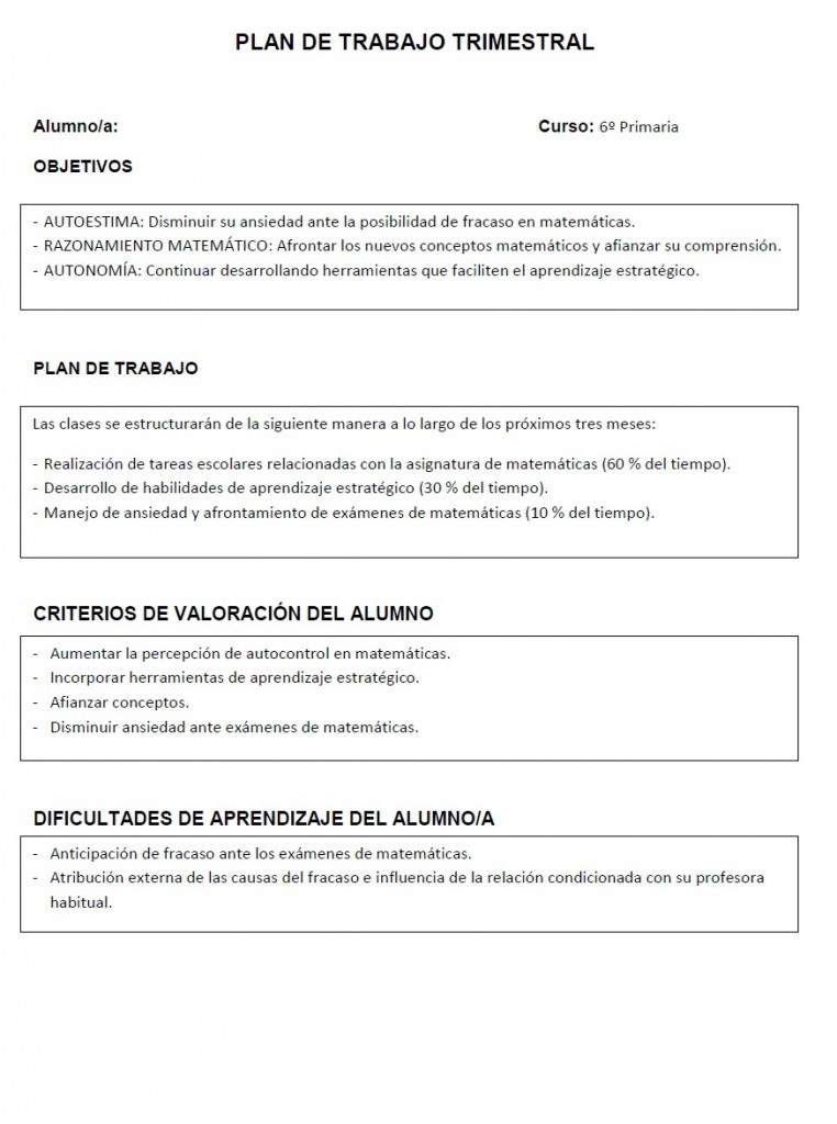 web Plan de trabajo
